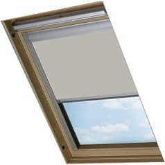 Bloc Skylight Blind SK06 aptumšojošās rullo žalūzijas Velux jumta logiem, akmens gaišs