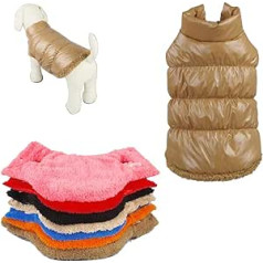 Rantow Hundekleidung für Hunde, Herbst, Winter, wärmt den Mantel, 7 Klassische Farben, Oberbekleidung für Teddy, Yorkshire Terrier, Chihuahua, Pommern (XL, braun)