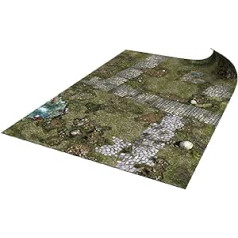 Gumijas paklājiņš cīņas spēlēm — Warhammer Age of Sigmar — The Treasure Land 44 x 30 / 112 x 76 cm