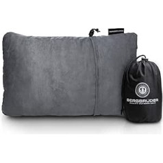 Bergbruder compressible travel pillow - neck pillow made of shredded memory foam - outdoor camping pillow ultralight & compact