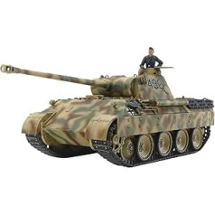 Tamiya 300032597 Military 1:48 Panther Version D, Faithful Replica, Model Building, Plastic Kit, Crafts, Hobby, Gluing, Plastic Kit, Assembly, Unpainted
