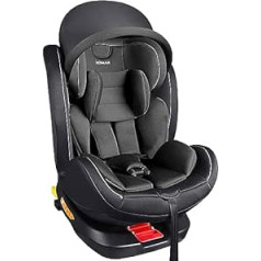 XOMAX XZ-16 bērnu sēdeklis, grozāms par 360° ar Isofix un nolaižamo funkciju I aug kopā ar jūsu bērnu 0-36 kg, 0-12 gadi, grupa 0/1/2/3 I 5 punktu drošības josta un 3 punktu drošības josta I noņemams pārvalks Mazgājams I