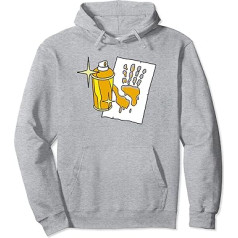 Fortnite Midas Spray Paint Palm Print Retro Logo Pulovers Hoodie, pelēks