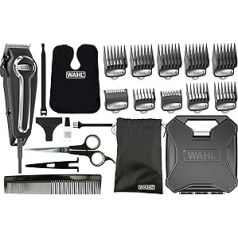 Wahl Hair Trimmer for Men with Self-Sharpening Precision Blades, Elite Pro Head Shaver, Men's Hair Trimmer, Secure Fit Premium Cutting Combs, Professional Hairdressers, Wired