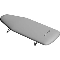 Laurastar Ironing Board XS Board, 82 cm x 31 cm x 13 cm, Ideal for Small Spaces, Folding Feet, 2 kg, 100% Cotton, Convenient Storage