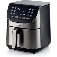 Ariete AIRY FRYER Metal Air Fryer with Large 7 Litre Basket and 12 Preset Programmes, Suitable for Fried Fish, Meat, Croquettes, Chips and Breaded Foods