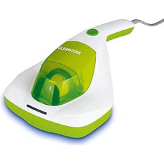 Cleanmaxx Anti-mite handheld vacuum cleaner, mattress cleaner with UV-C light, destroys 99.9% of all mites, includes HEPA filter and 250 ml dust container, ideal for allergy sufferers (lime green)