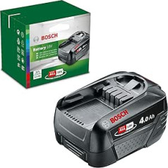 Bosch Home And Garden Bosch mājas un dārza PBA akumulatoru komplekts, 18 V, 4,0 Ah, WC, 18 V sistēma, kastē, 1600A011T8