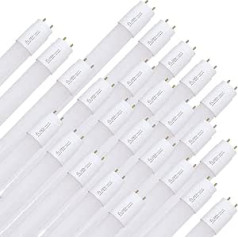 NCC-Licht 25 x LED spuldzes T8 Tube 100 cm 15 W G13 1500 lm 865 Daylight White 6500 K Ietver starteri