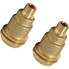 PODAY propāna-adapteris, propāna-anschlussschlauchadapter, 1/4-Zoll-Messing-Gewindeanschluss, propāna-tvertne-füllkonvertors 2PCS