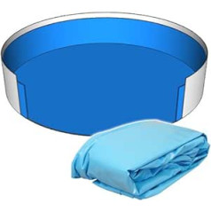 Baseina uzliku iekšējais pārsegs apaļais baseins 500 x 120 cm - 0,8 mm zils apaļš baseins