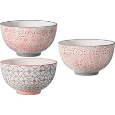 Bloomingville Cecile Bowl roze / pelēka (11 CM x 6,5 CM (3 komplektā)