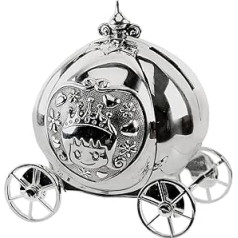 Bambino Silver Plated Cinderella Coach Money Box, Plastic