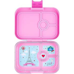 Yumbox Panino M pusdienu kaste (Fifi Pink) - vidēja izmēra pusdienu kaste ar 4 nodalījumiem | Bērnu Bento Box bērnudārzam, skolai, pieaugušajiem