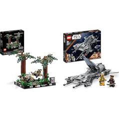 LEGO 75353 Star Wars Endor Chase — diorāmu komplekts, Jedi Knights atgriešanās ar Lūku Skaivokeru un 75346 Star Wars Pirātu snubfighter komplekts