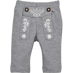 BONDI Traditional Baby Trousers Unisex Grey Melange 100% Cotton