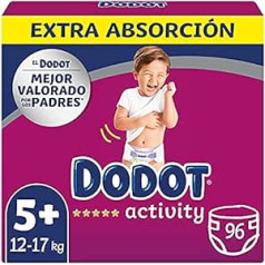 DODOT - Activity baby autiņš, 96 gab., izmērs 5+