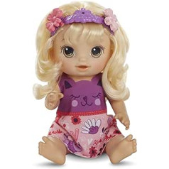 Baby Alive Hair Magic Baby ar blondiem matiem, runājoša lelle ar matiem, kas aug un kļūst īsāki, rotaļlieta bērniem no 3 gadu vecuma