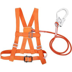 Air work safety belt, outdoor adjustable climbing harness, safety belt, rescue rope, suitable for electricians, construction construction, exterior wall cleaning, climbing