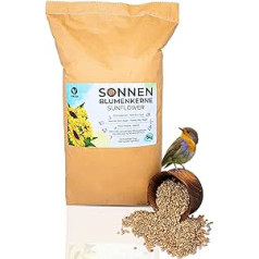 Venitera Sunflower Seeds Peeled 5 kg Fresh Bird Food Wild Birds All Year Round Feed - Natural Bird Food Sunflower Seeds Rich in Fats and Protein Rich