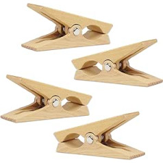 tuuli Wooden Pegs Large Wooden Pegs Clothes Pegs for Beach Towel Beach Lounger Yacht Pram Laundry Accessories - 2