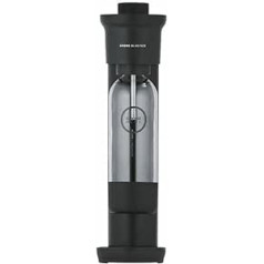 GROHE Blue Fizz 31943K00 ūdens karbonāta sākuma komplekts (3 regulējami CO2 līmeņi, bez CO2 pudeles, 1 x 0,85 l ūdens pudele + tīrīšanas pulveris), melns