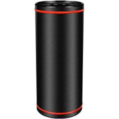 ihreesy Car Cosmetic Tissue Box, Aluminium Alloy Tissue Box, Car Drink Holder, Cylinder Round Tissue Dispenser, Tissue Box, Paper Tissue Dispenser, Tissue Box for Car, Home, Office, Black