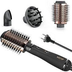 4-in-1 WeChip Hair Dryer Brush Warm Air Brush, [Removable] Round Brush Hair Dryer for Drying, Volume, Straightening, Styling, [Negative Ion] Hot Air Brush Reduces Frizz Anti-Static, Suitable for All