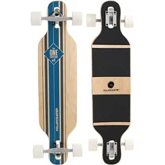 RollerCoaster Longboards Drop-Through The One Edition: spalvas, plaukstas, svītras