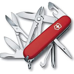 Victorinox Deluxe Tinker kabatas nazis ar 17 funkcijām, Phillips skrūvgriezis, kombinētās knaibles, šķēres, sarkans