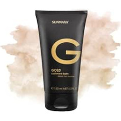 SUNMAXX Gold Cashmere Balm Deep Tan Booster - Black Edition | 150 ml I Pre Sun Care I Cashmere Feel I Intensive Moisture I Augstas kvalitātes sastāvdaļas I Koka aromāts