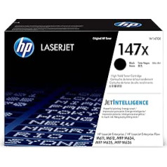 HP 147X (W1470X) melns oriģināls augstas ietilpības toneris HP LaserJet Enterprise M611, M612, M635, M637, XL