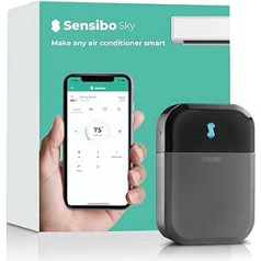 Sensibo Sky Smart Control gaisa kondicionēšanai un siltumsūkņiem WiFi no iOS/Android viedtālruņa, saderīgs ar Alexa un Google Home, pelēks, Sensibo Sky