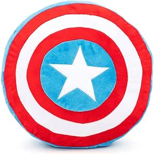 Jay Franco Marvel Avengers Captain America Sign īpaši mīksts dekoratīvs spilvens, 30 cm