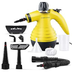 Original Comforday Steam Cleaner for Worktops, Rubbish Bins, Floors, Windows, Car Seats Perfect for Bathroom and Bathroom Bathroom, upholstery, mattress, curtains, carpets and cat toilet, test winner.