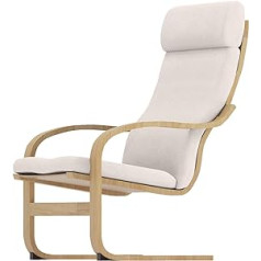 Mājas pilsētas tirgus aptver tikai. Krēsls nav iekļauts komplektā! Dubultā Poang krēsla pārvalka nomaiņa ir saderīga ar IKEA Poang krēsla pārvalku (poliestera bēšs A)