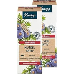 Kneipp Bath Essence Muscle Active Kadiķis / Rozmarīns / Ziemas zaļums (2 x 100 ml) - 2 vannas piedevu iepakojums