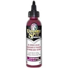 Unicorn Spit 0 Unicorn Skewer Sparkling Starling Sasha 4oz pudele dzeltens traips un glazūra, roze, 30