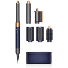 Dyson Airwrap Complete Long Multi Hair Styler Night Blue/Copper, Iekļauti 6 stiprinājumi, Curler Warm Air, Krūšu garuma un gari mati, Lokšķēres dažādi piederumi, Karstā gaisa birste, Fēna birste,