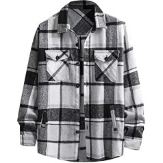 Checked Shirt – Without Hood Regular Fit Checked Shirt Long Sleeve Hunter Checked Shirt Lumberjack Shirt Collar Shirts Outdoor Casual T-Shirts Retro