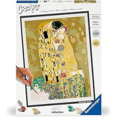 Ravensburger CreArt 23648 glezna pēc skaitļiem Mākslas kolekcija: skūpsts (Klimt) no 14 gadiem