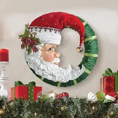 RMBLYfeiye Christmas Wreath, Santa Claus Door Wreath, Advent Wreath, Snowman Christmas Wreath, Decorative Wreath, Hanging Door, Wall Decoration, Christmas Bauble Wreath, Window Decoration, Christmas Party Accessories.