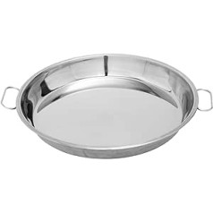 MixRBBQ Stainless Steel Drip Pan Large Green Egg Grill Accessories Also Fits Weber Kettle Charcoal Grill Pizza Cake Baking Tray 14 Inch Diameter Round