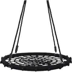 Yorbay nest swing, plate swing, Feldus series, with different sizes and shapes for children and adults, 100cm, Black