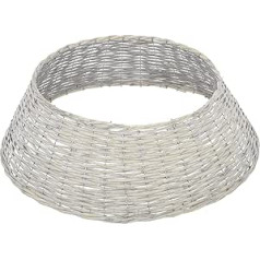 Mr Crimbo Rustic Grey Wicker Basket Ziemassvētku eglītes svārki 70cm