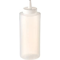 Winco 6 x 12oz Clear Squeeze Bottles