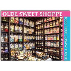 Dāvanu rakstāmpiederumu 1000 daļiņu puzle bērniem un pieaugušajiem — Olde Sweet Shoppe