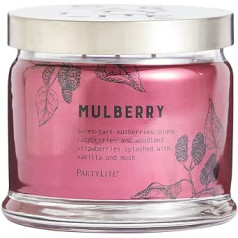 PartyLite 3 Wick sveču turētājs - Blackberry