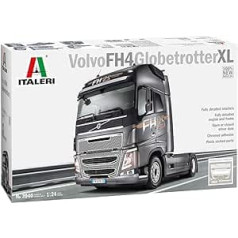 ITALERI 3940S - 1:24 Volvo FH4 Globetrotter XL, Modeļu komplekts, Stāvošs makets, Amatniecība, Hobijs, Līmēšana, Plastmasas Komplekts, Detalizēts Nekrāsots