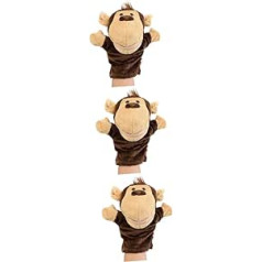 3St Kinder Puppen kinderpuppe Spielzeug für Kleinkinder Hand Puppet Kindergeburtstag Storytelling Story Telling kinderhaben Fantasize chatot Plush Tier Handpuppe Handschuhe Baby